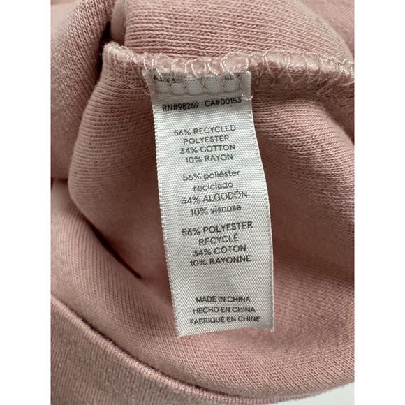 WEF Wellington Crop Crewneck Sweatshirt Women’s Small Pink Alternative Fuzzy - Picture 7 of 8